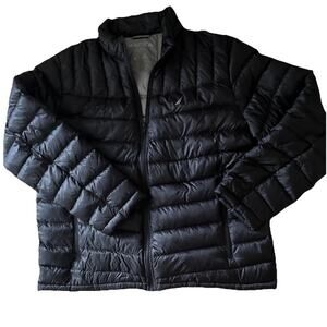 Men’s Winter Jacket Puffer Down Coat by NAUTICA Black Size XXL EUC